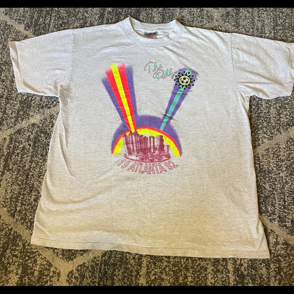 Vintage Atlanta Pele tournament shirt lg